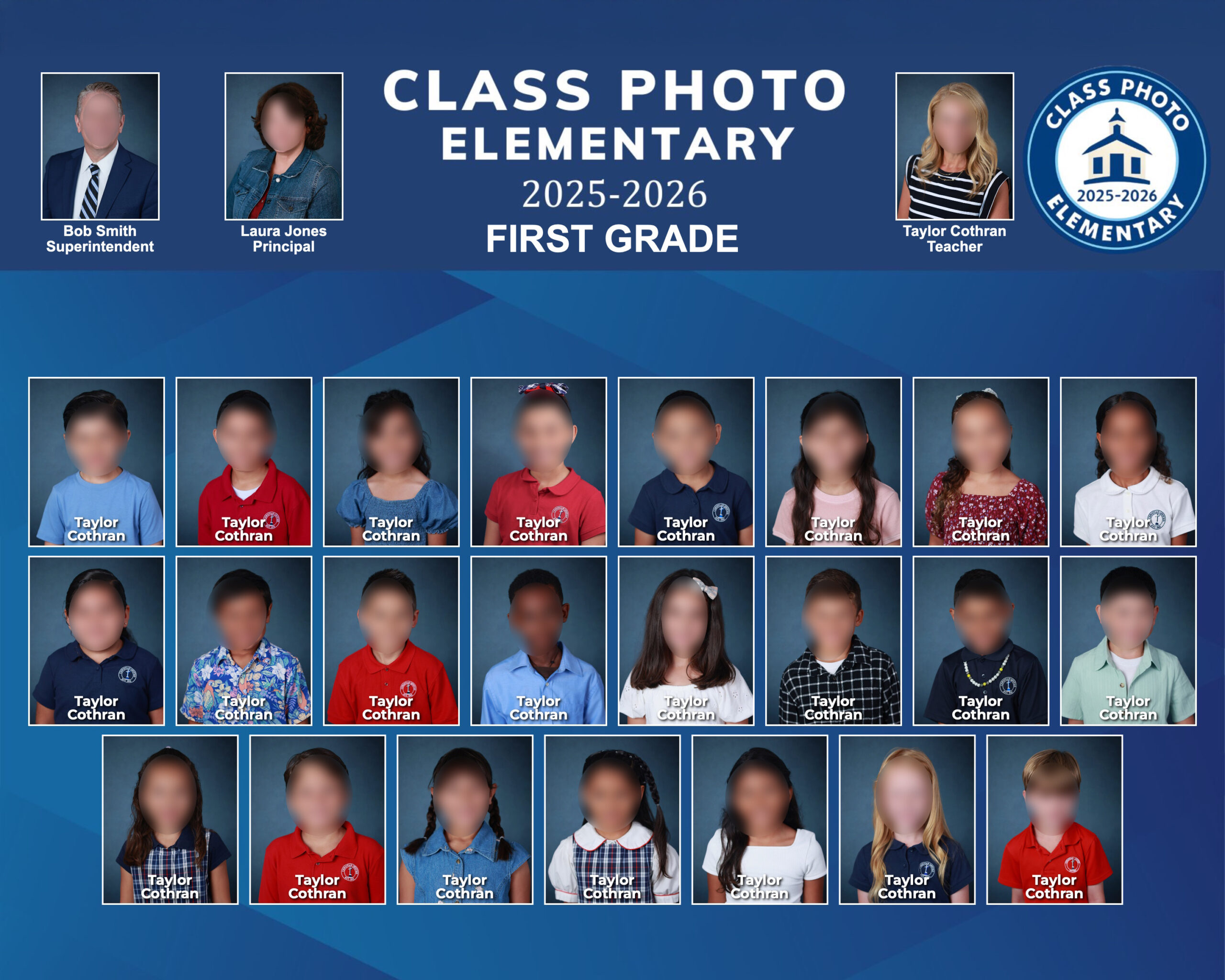 Sample class composite generated by ClassPhoto